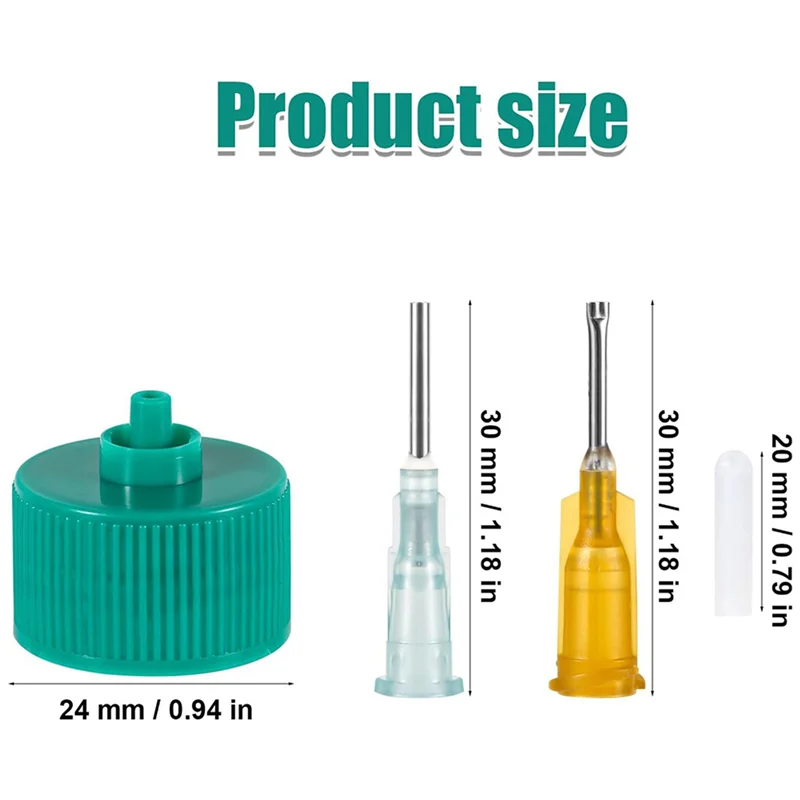 PORK-123Pcs Precision Applicator Caps Set, Precision Tip Applicator Caps For 2Oz Acrylic Paint Bottles Precision Bottle Caps