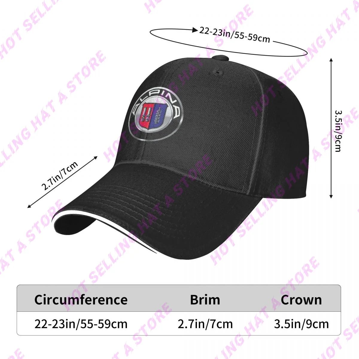 Summer Men Cap Alpinas Multiple Colour Baseball Cap Adjustable Unisex Hats Adult Children Hat Shade Sport Baseball Hats Hip Hat