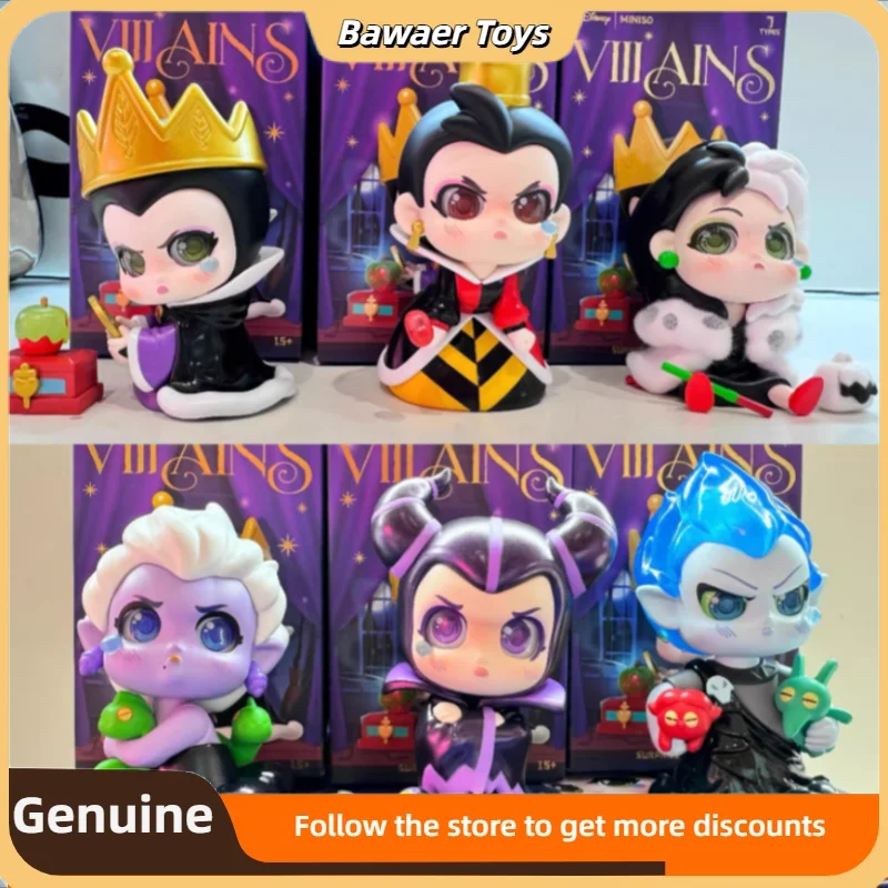 

Disney Villain "Born To Resist" Series Of Action Figure Blind Boxes Cute Trendy Toys Desktop Car Ornaments Kids Birthday Gifts