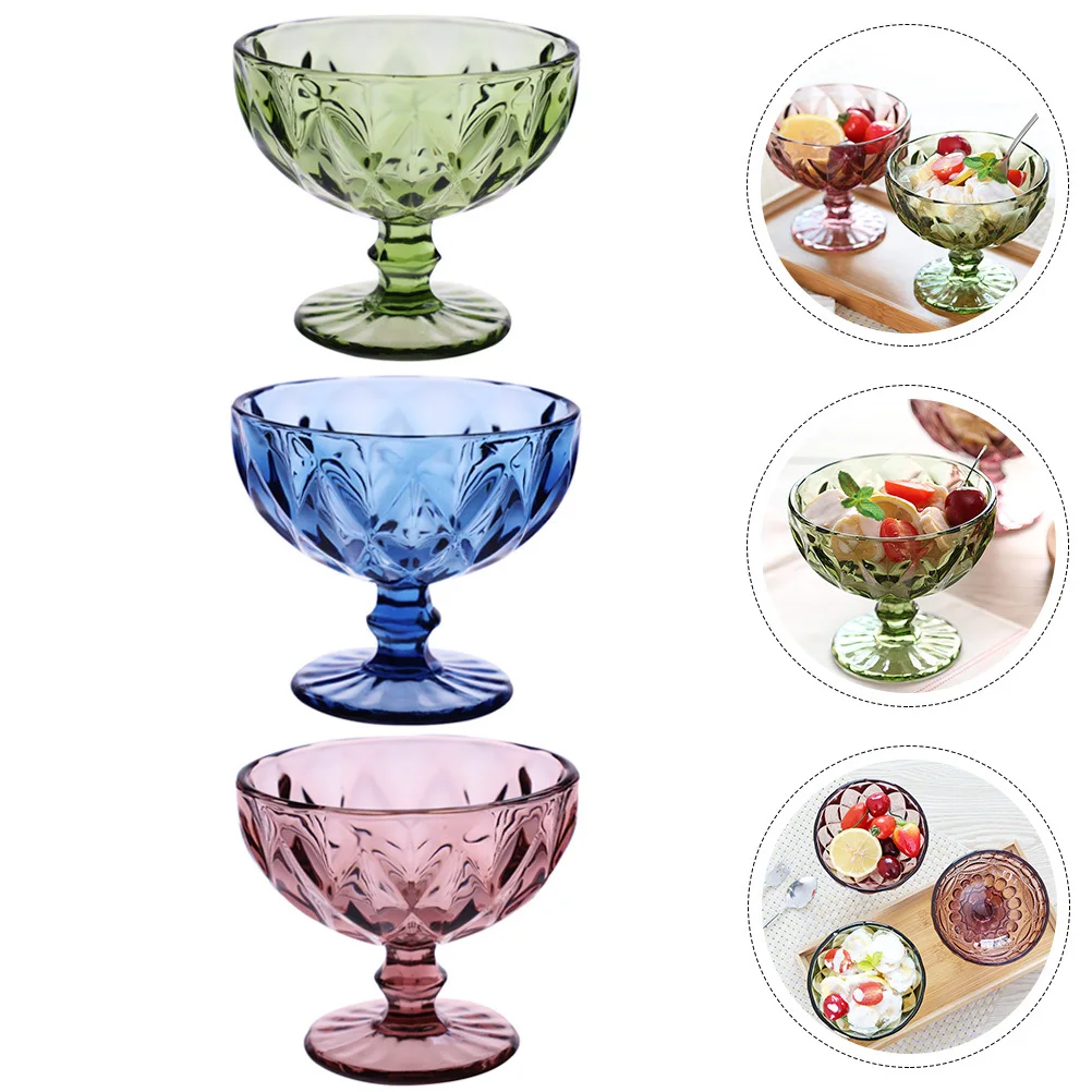 

Glass Dessert Cup Delicate Dessert Glasses Ice Cream Bowls Dessert Bowl