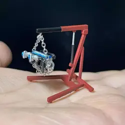 Custom Modification 1/64 Engine Crane Garage Repair Scene Accessories Collocation Miniature Miniature Figure Collecting Hobby