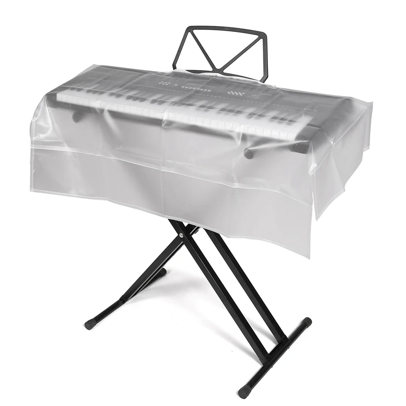 غطاء غبار البيانو الإلكتروني 88 غطاء غبار لوحات المفاتيح الرئيسية غطاء البيانو الإلكتروني الشفاف مقاوم للماء