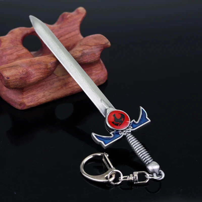 Thundercats Schwert-Anhänger Schlüsselanhänger Metall Löwenzeichen Logo Schlüsselringe Herren Film-Schmuck Schlüsselhalter Chaveiro Geschenk – Detail 3