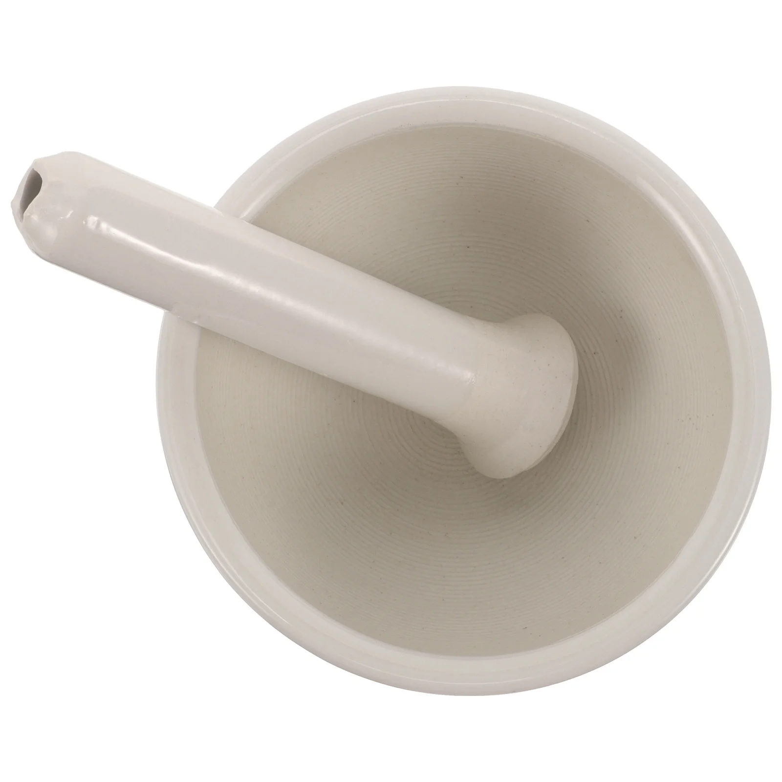 

Ceramic Mortar and Pestle Set Easy Operate Crush Pot for Garlic Spices Seasoning Household Kitchen and Pestle Set