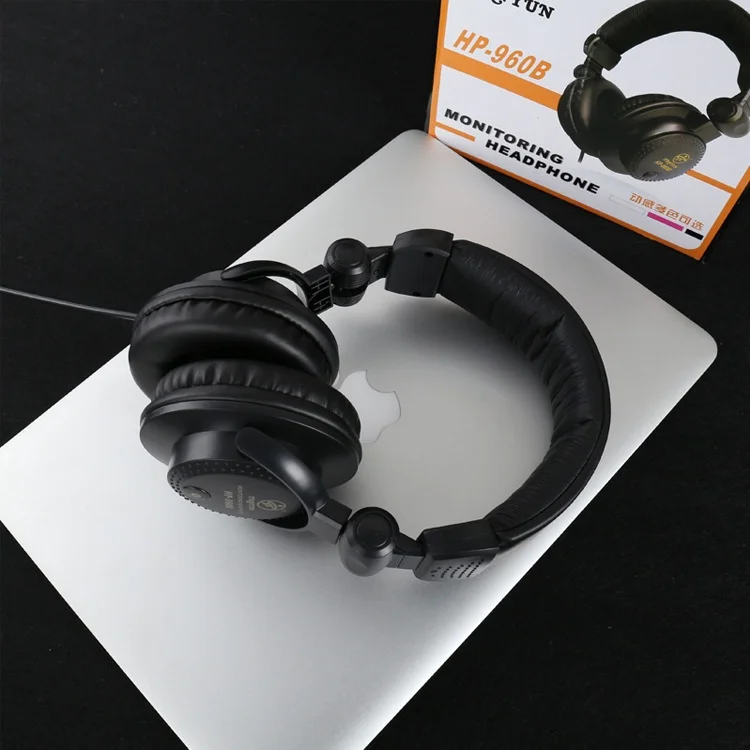 TIANYUN HR-960B Bass Noise Isolating PC Headset Studio DJ Music Headphone  Earphones Remote Stereo Hifi Monitors Earbuds