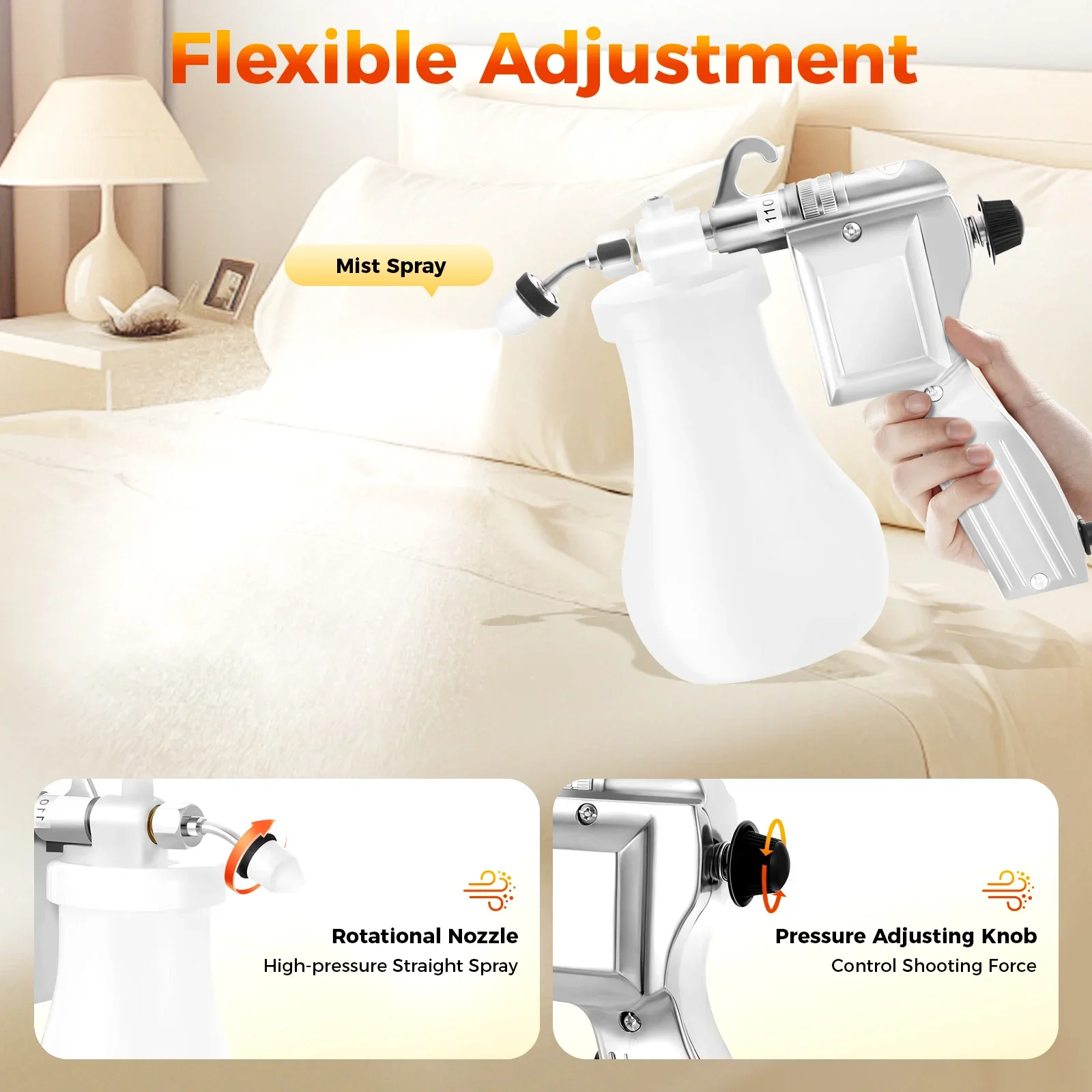 SF-170 110V Textile Spot Cleaning Spray Gun Electric Water Screen Printing Pressure Gun 60w