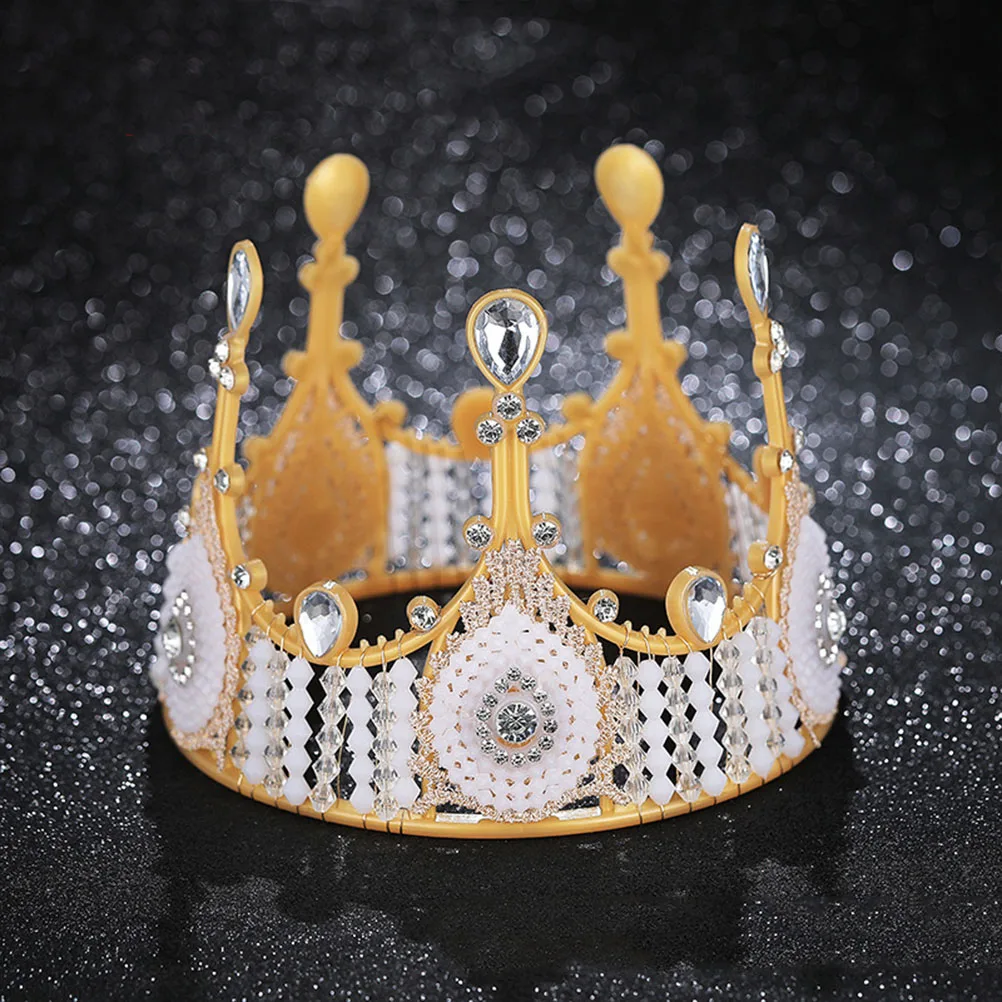

Cake Decoration Crown Wedding Retro Tiara for Birthday Accessories No Deformation