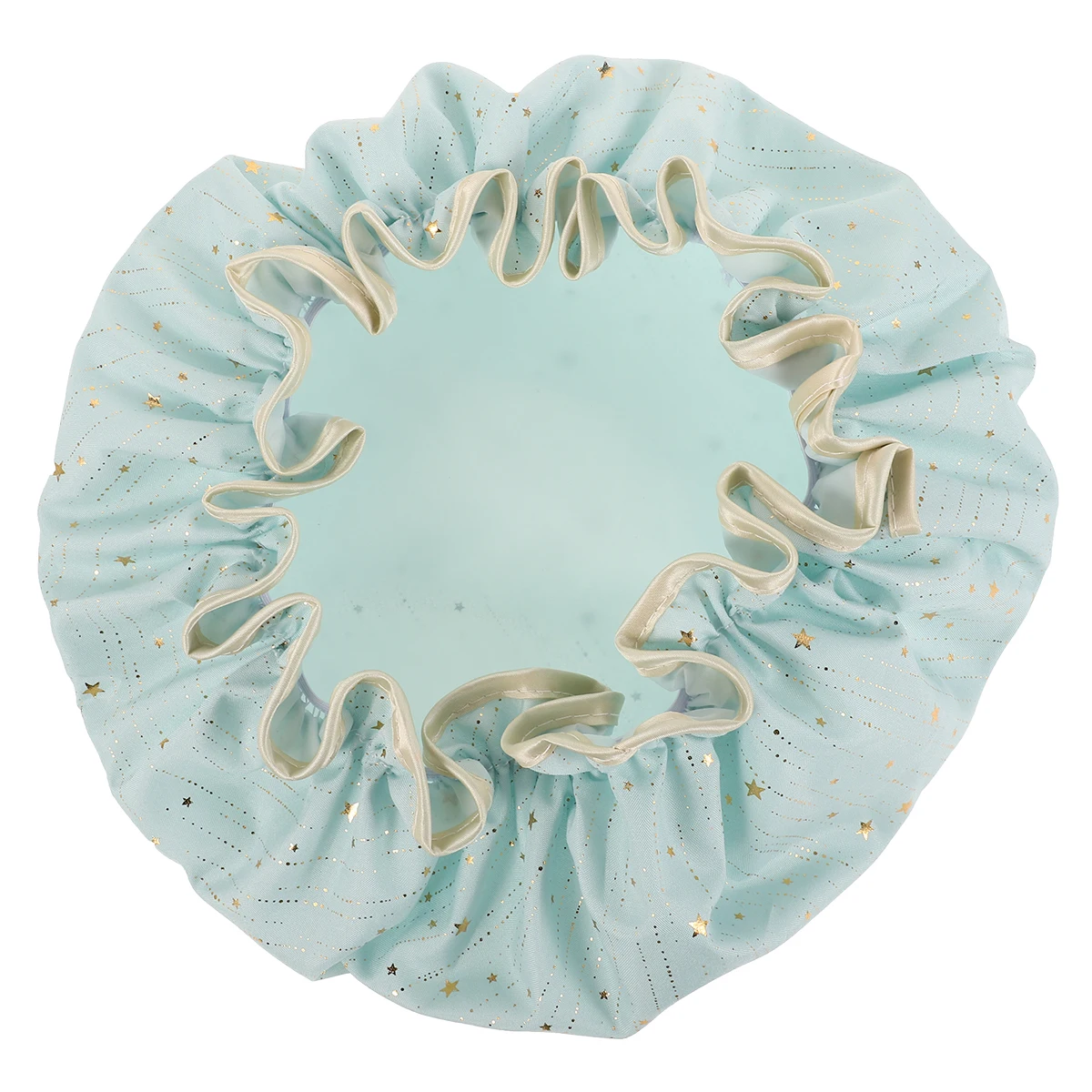 

Waterproof Shower Cap Disposable Baby Satin Bonnet Polyester Cotton Elastic Bath Hair Caps Reusable Newborn Long Hair