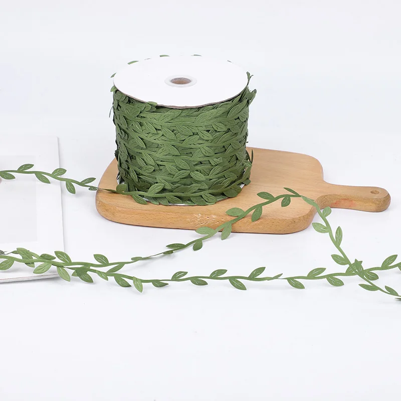 10 Meter Seiden-Naturgrün Künstliche Blätterranke Hochzeitsdekoration Blätterbündel Scrapbooking Bastelzubehör Kranz Künstliche Blumengirlande