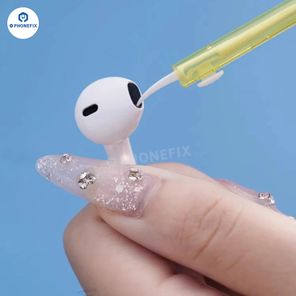 10PCS Universal Phone Hole Cleaning Brush Dual-head for Phone Earphone Tail Plug Charge Port Speaker Gap Dust Hair Remove Tool