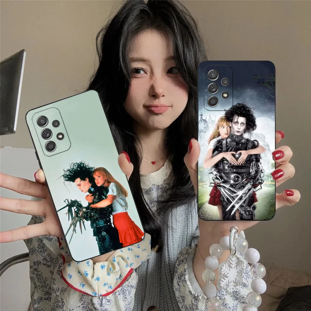 Edward Scissorhands movie Phone Case For Samsung S24,23,22,30,21,10,9,Ultra,Plus,Lite,FE,5G Black Soft Case