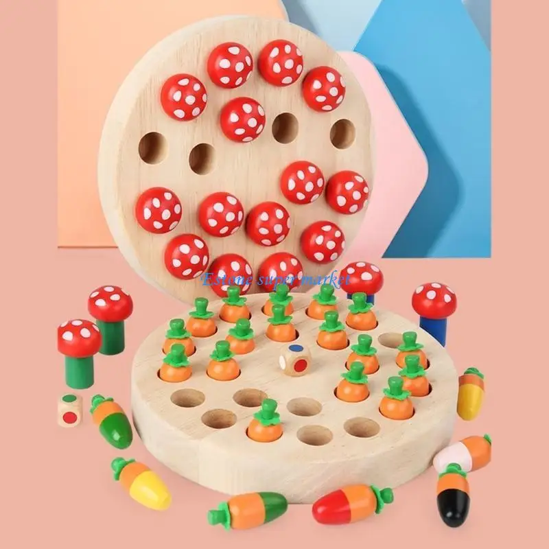 090B Find The Right Color for Toddlers Boys & Girls Basic Color Cognition Learning Toy Thinking Training Mushroom Theme