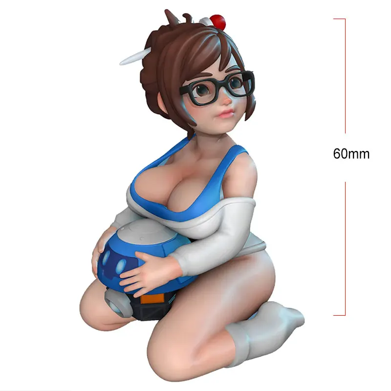 Resin Model Lovely Fat Girl Unpainted No Color RW-333