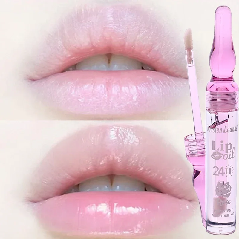 Rose Jelly Plump Lips Gloss Reduce Fine Lines Repair Nourish Lasting Moisturizing Lip Oil Sexy Beauty Lips Care Makeup Cosmetics