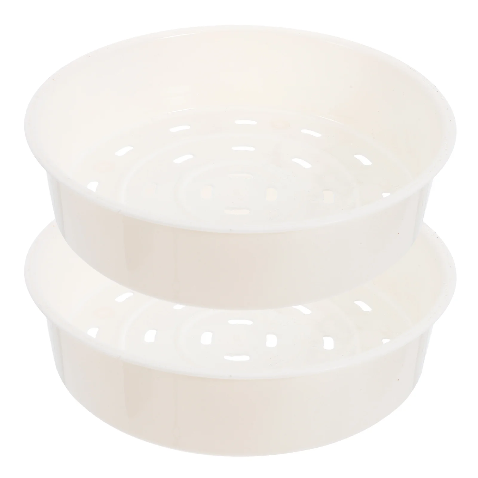 

2pcs Steamer Baskets Kitchen Supplies Plastic Food Steamers Multi-Functional Cooking Steamers For Household Hotel Use Thickened