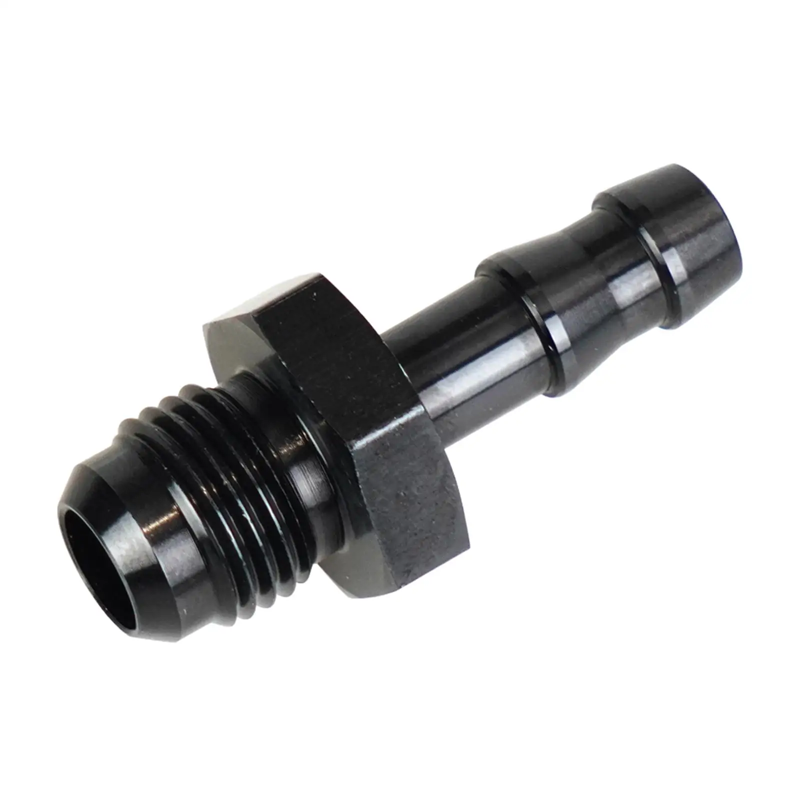 Oil Hose Barb Adapter 6AN Male Straight to 5/16inch Push on Metal Fitting Premium Replacement Accessories