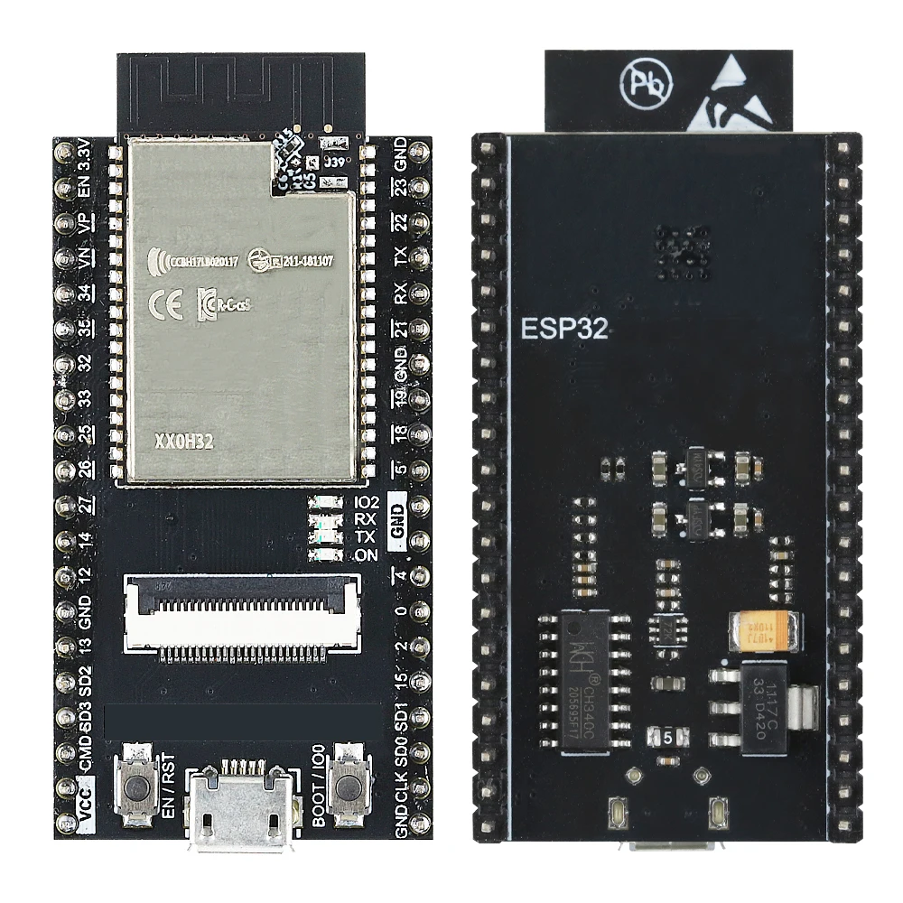 ESP32-WROVER-DEV Development Board 2.4G Wifi BT Module 4MB Flash 4M PSRAM Support OV2640 OV7670 Camera Modules ESP32 CAM CH340C