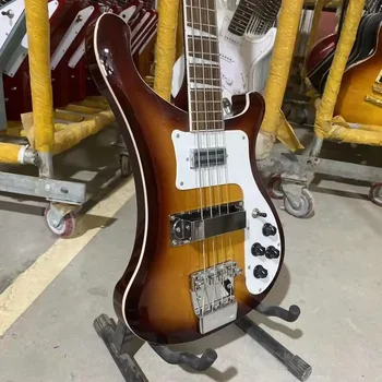 Rickenbacker 4003 베이스 일렉트릭 기타, 빈티지 선버스트 컬러, 크롬 하드웨어 하이 퀄리티 기타, 무료 배송
