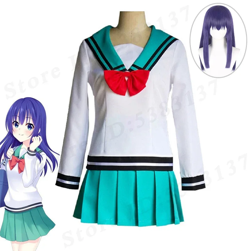 Teruhashi Kokomi Role Play Colthes The Disastrous Life of Saiki Kusuo Cosplay Costume Wig Women JK Uniforms Anime Sailor Suit