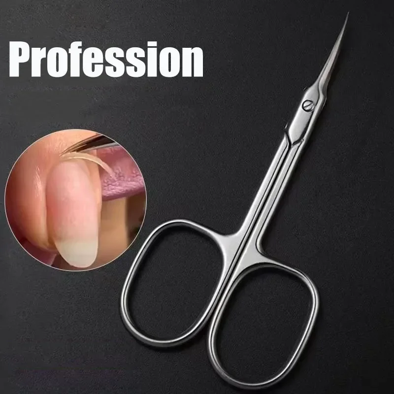 Cuticle Scissors Nail Cuticle Clippers Trimmer Dead Skin Remover Stainless Steel Professional Nail Art Tool