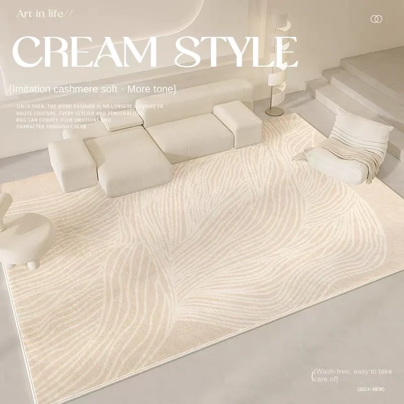 Vikama creme fraule-stil kaschmir teppich wohnzimmer plüsch verdickte mädchen schlafzimmer boden