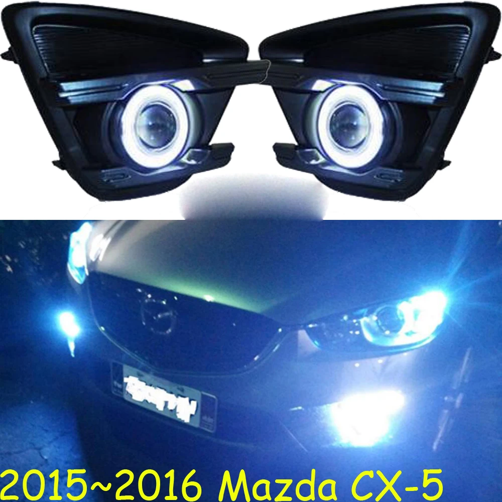 car bumper headlight for mazda CX-5 fog projector lens light 2015~2016y car accessories AUTO cx5 headlamp motor