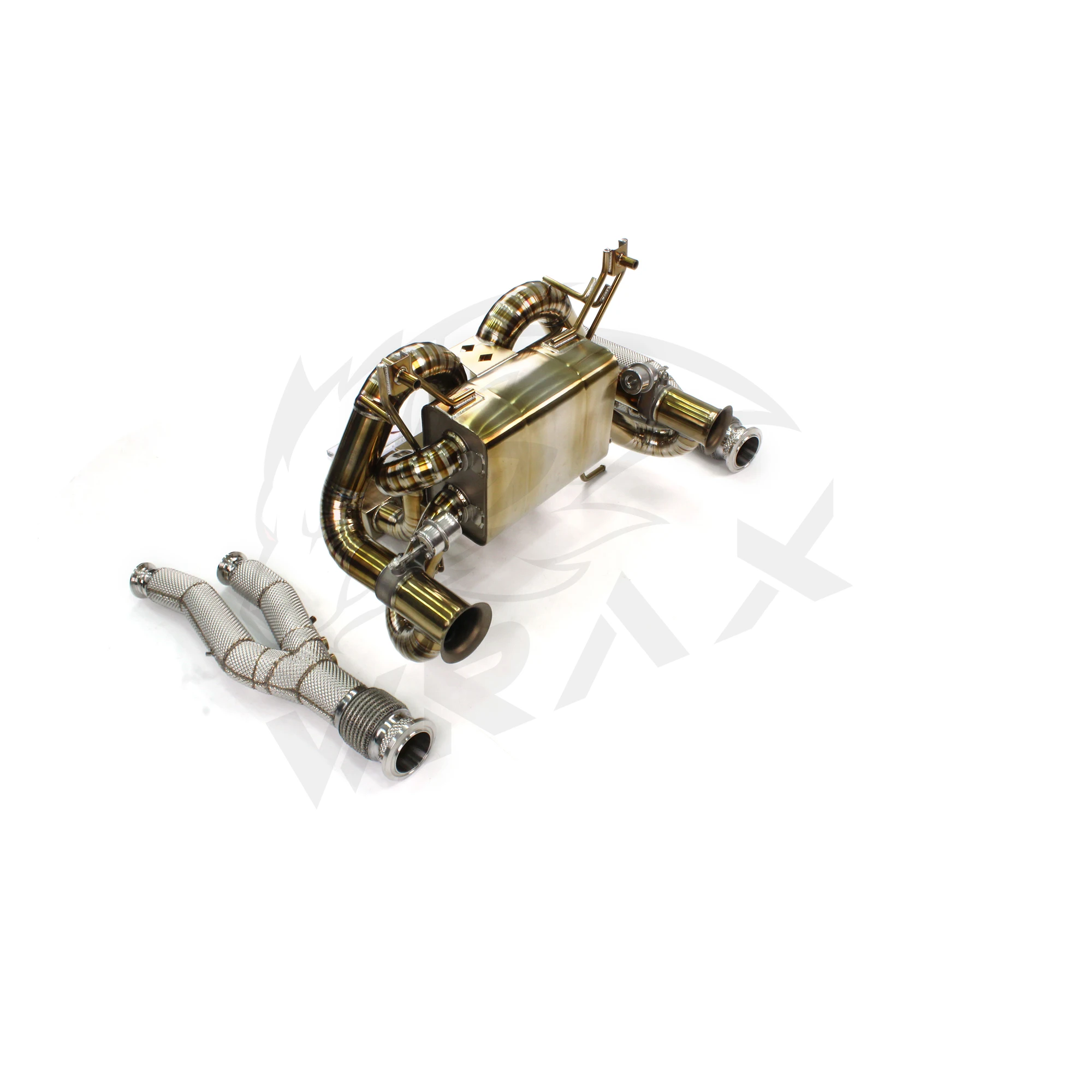 WRAX Agresywny Dźwięk Tytanowy Catback + Downpipe ze Stali Nierdzewnej SS304 z Osłoną Termiczną Układ Wydechowy do Lamborghini Aventador SV LP750-4 2015-2017