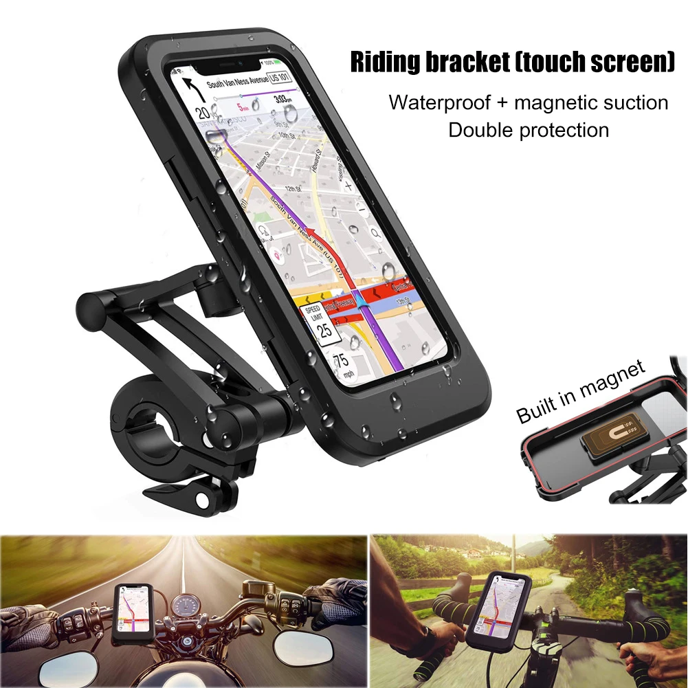 

Rotatable Stand Bracket Bicycle Bike Mobile Phone Holder Touch Screen 360 Degree for Outdoor Cycle Biking Entertainment