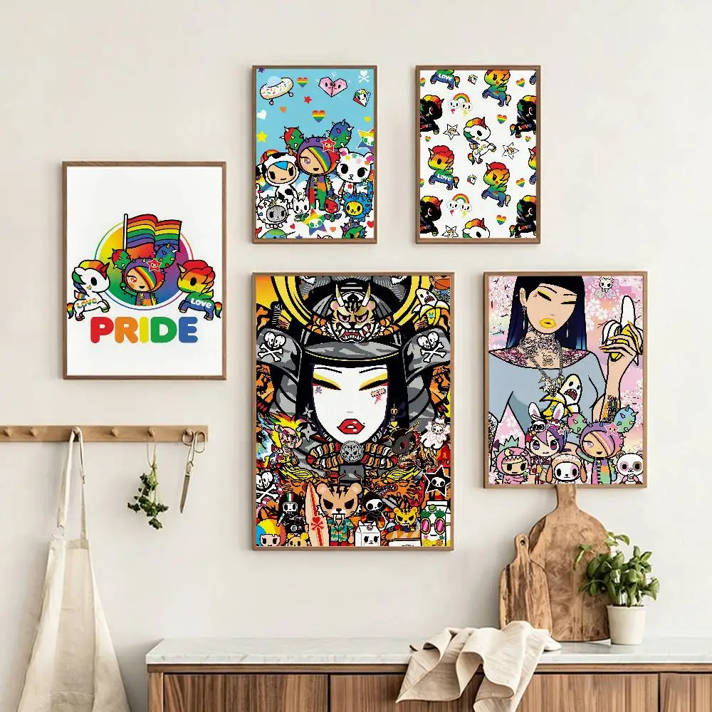 Cute Magical T-Tokidoki-s Customizable HD Self Adhesive Waterproof Wall Art Poster