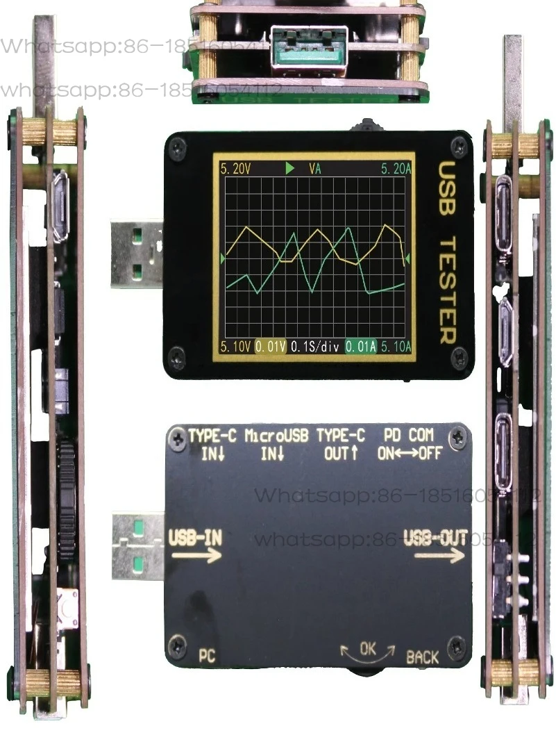 

KYK88 Fast Charging Protocol Detection QC/PD Protocol Deception USB Current and Voltage Offline Recording Power Meter