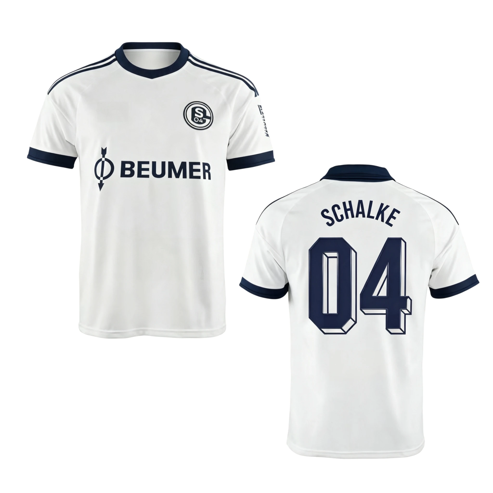 26/27 Saison Schalke Vintage Fußballtrikot, Eltern-Kind Sommer 04 Bestseller Trainings-Atmungsaktives Schnelltrocknendes Sweatshirt – Detail 8