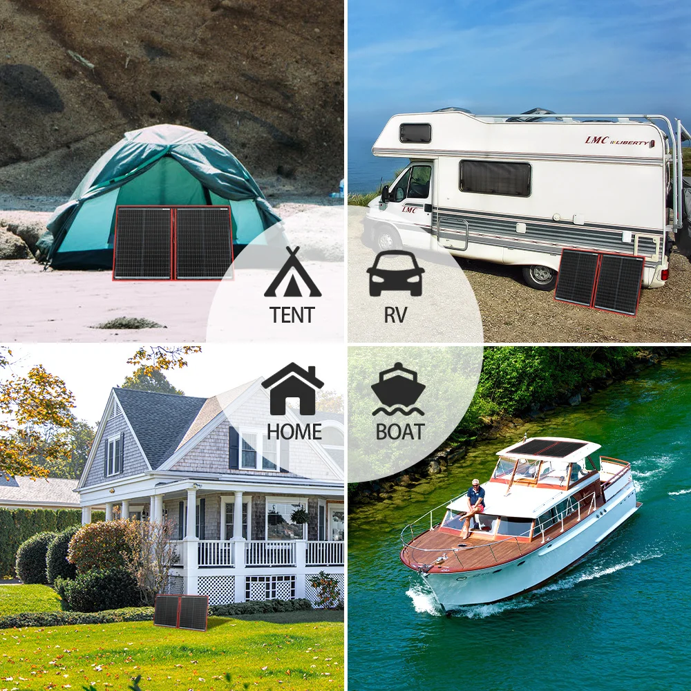 Dokio 18V 97W 150W 195W 295W pannello solare pieghevole flessibile 12V Controller pannello solare portatile per campeggio/viaggi/camper