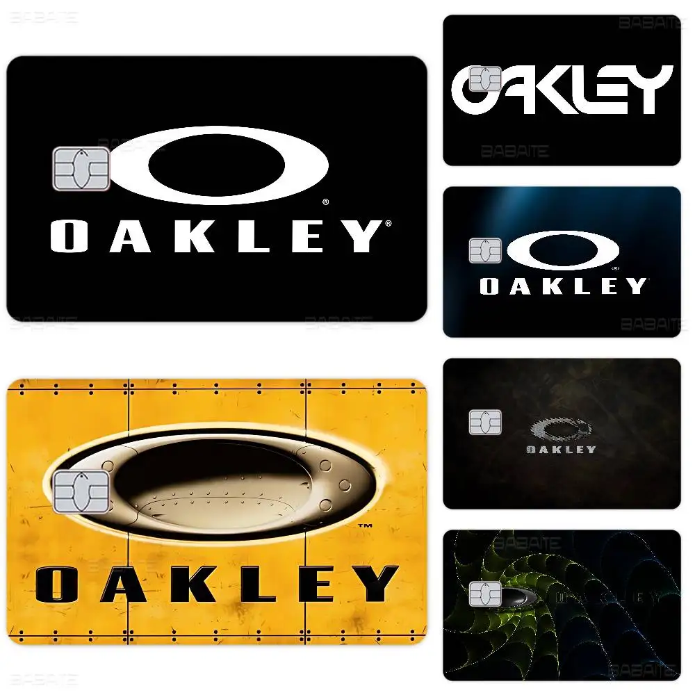 Funda protectora con adhesivo de anime O-Oakley Game para tarjetas de crédito/débito pequeñas y grandes sin chip, parte frontal