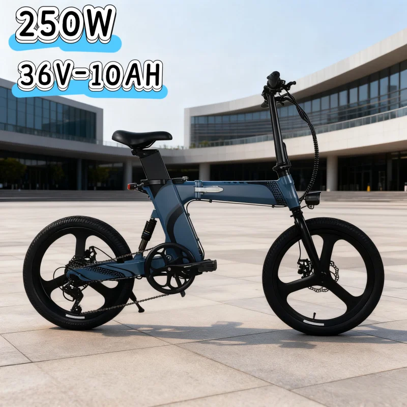 

250W motor electric bicycle, 36V 10AH battery foldable E-bike, multiple colors available, lightweight and flexible