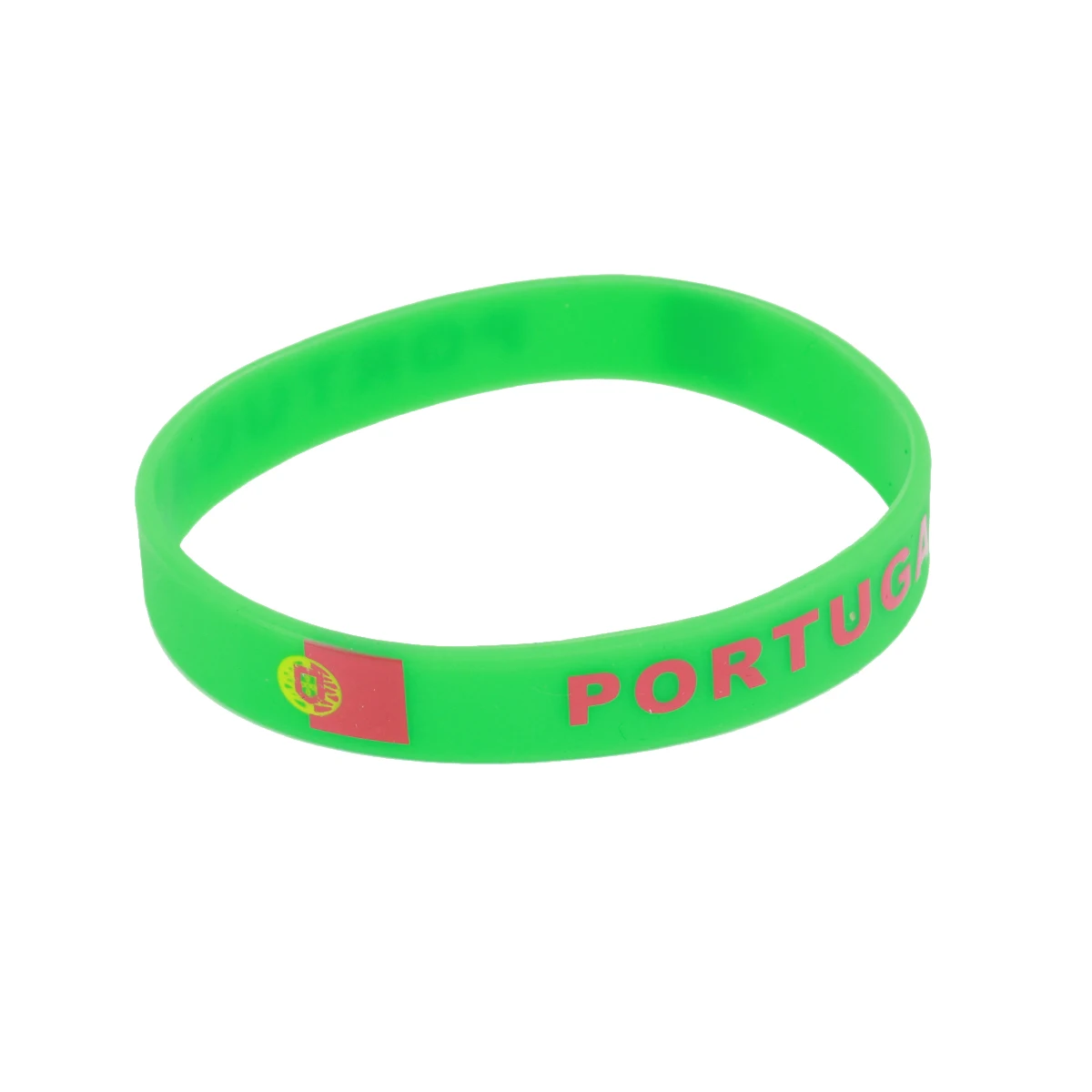 

5pcs Country Flag Printed Silicone Wristbands Durable Comfortable Sports Bracelets For Games Football Portugal Symbolic Wearing