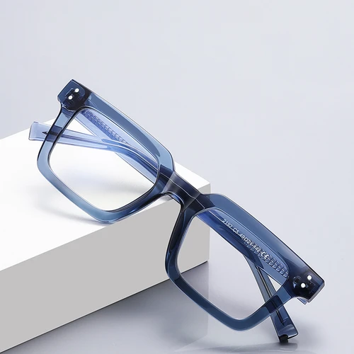 Imagen 1 del producto Gafas cuadradas para miopía con montura de leopardo negro para mujeres y hombres TR90, gafas graduadas antirayos azules de 0-0,5-0,75 a-6,0