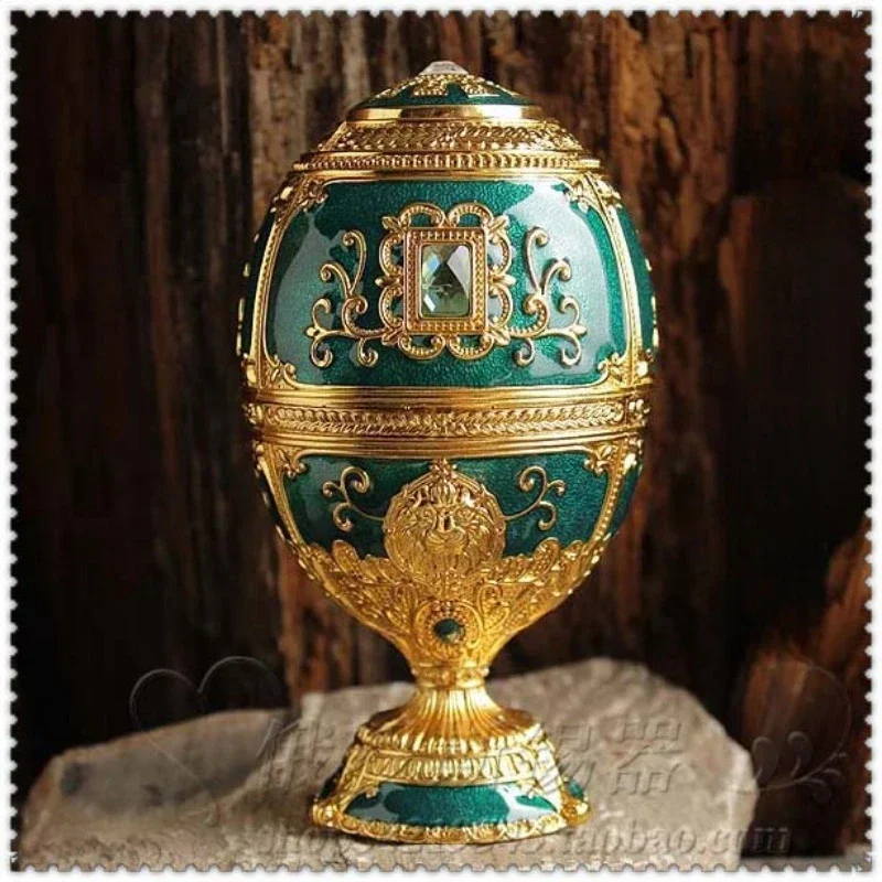 Press Automatic Toothpick Dispenser Creative Metal Egg-Shaped Toothpick Holder Desktop Ornament Gift for Home Kitchen