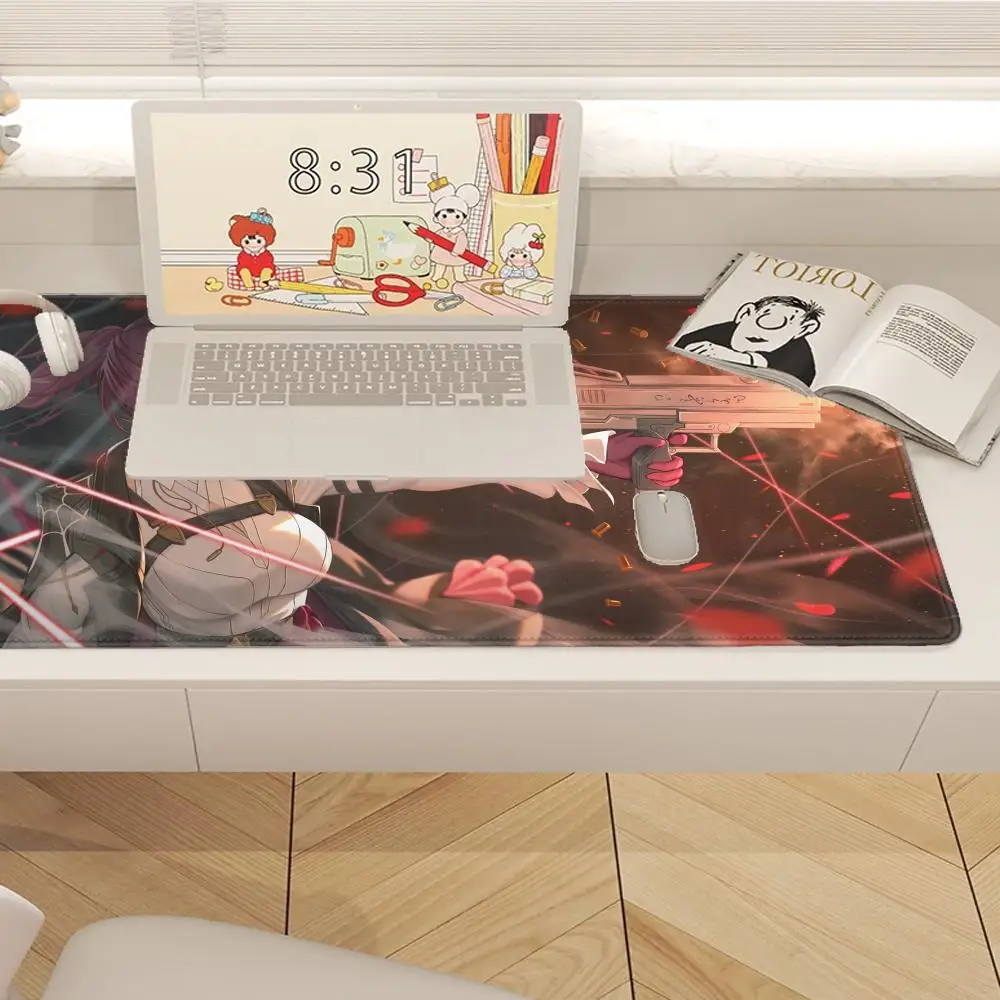 H-honkai Star Rail Kafka HYBXAXC Mouse Pad Durable Rubber Mouse Pad with Anti-Slip Base, Ideal for Daily Office Work and Gaming