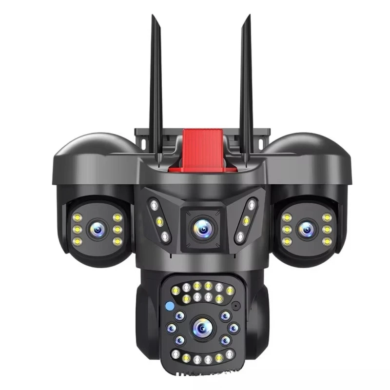 5MP Outdoor 4G Cellular Trail Wireless SIM Card IP66 WiFi Camera Motion Detection Night Vision Two-Way Audio 360