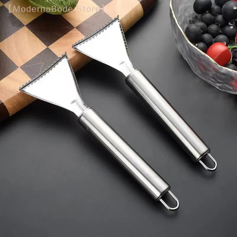 

【M】1pc Stainless Fish Scales Scraping Graters Fast Remove Cleaning Peeler Scraper Bone Tweezers Tool Gadges Kitchen Accessorie