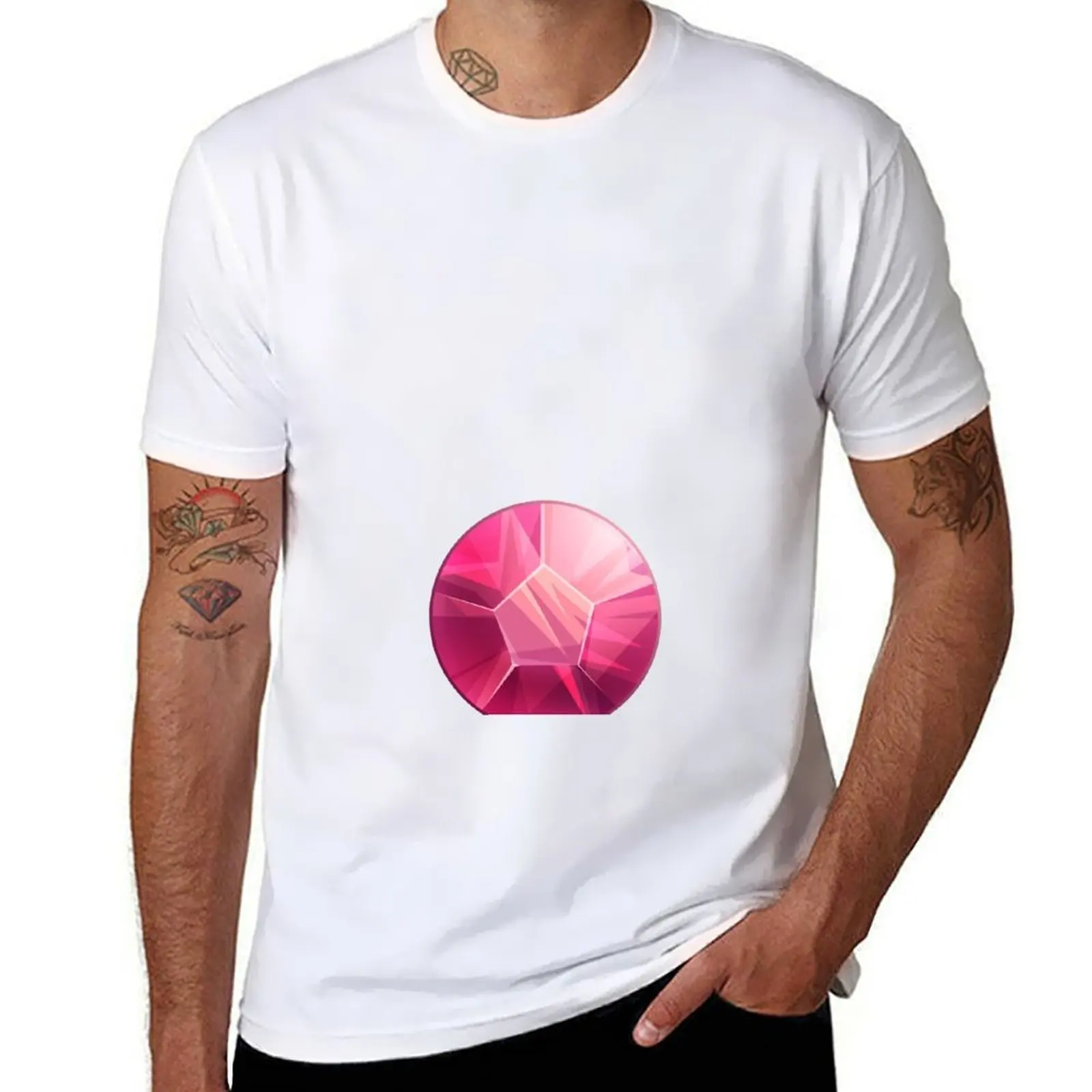 

Rose Quartz gem - Steven Universe T-Shirt printed t shirts for man black cotton t-shirt plain for man package T-Shirt