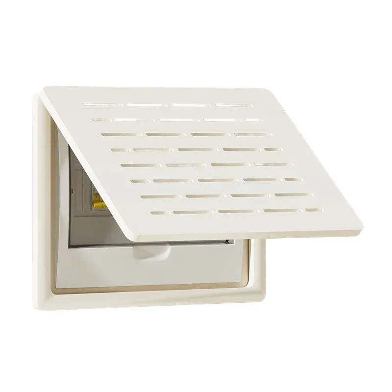 Decorative Electric Meter Box Cover For Living Room Wall Mount Distribution Box 35 X 25 Cm Wood Plastic Board Flip Top Design