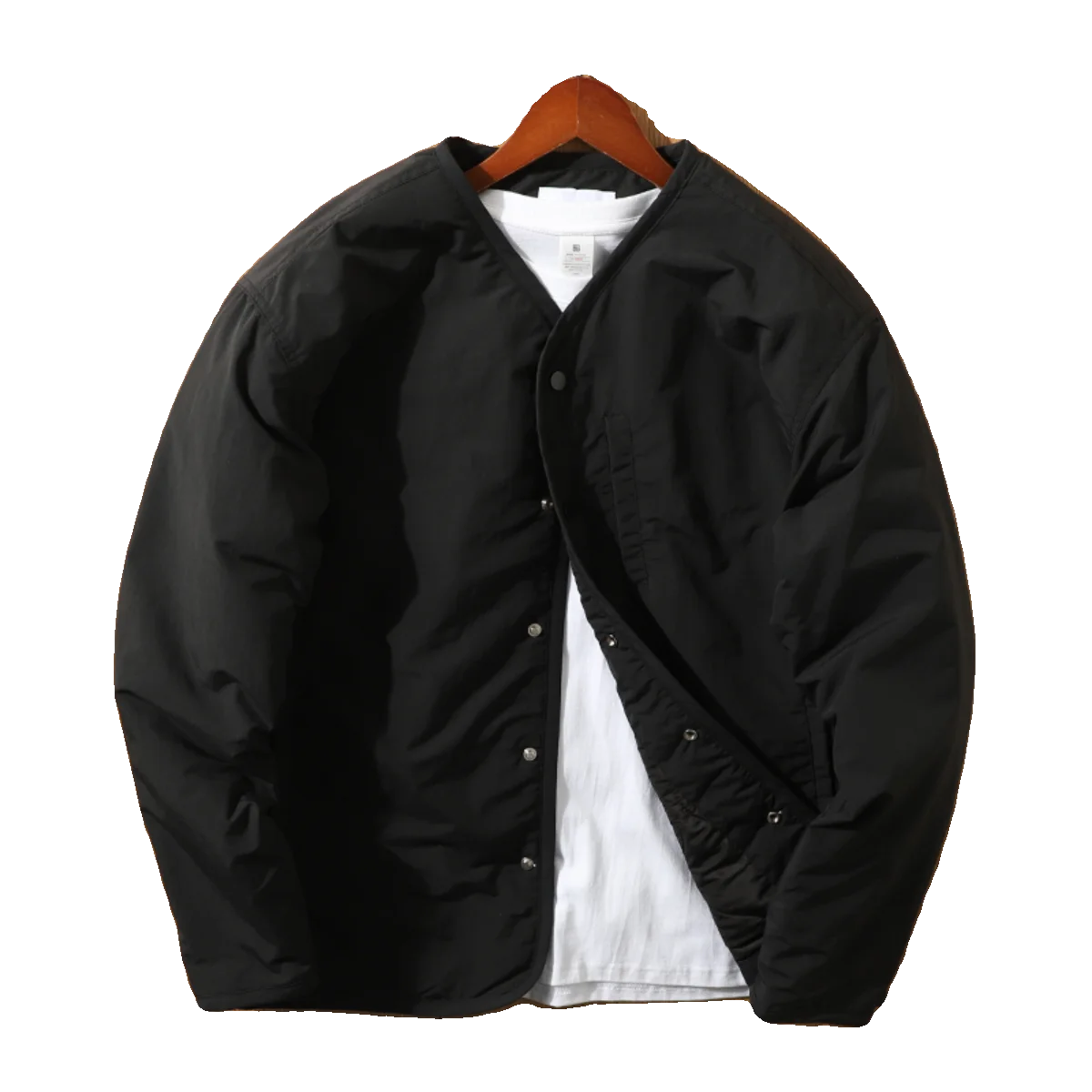

Retro Unlined Cotton Jaet Men's Trendy k id Waterproof Workwear V-ne Button Cotton Coat Outerwear Loose Fit Casual B...