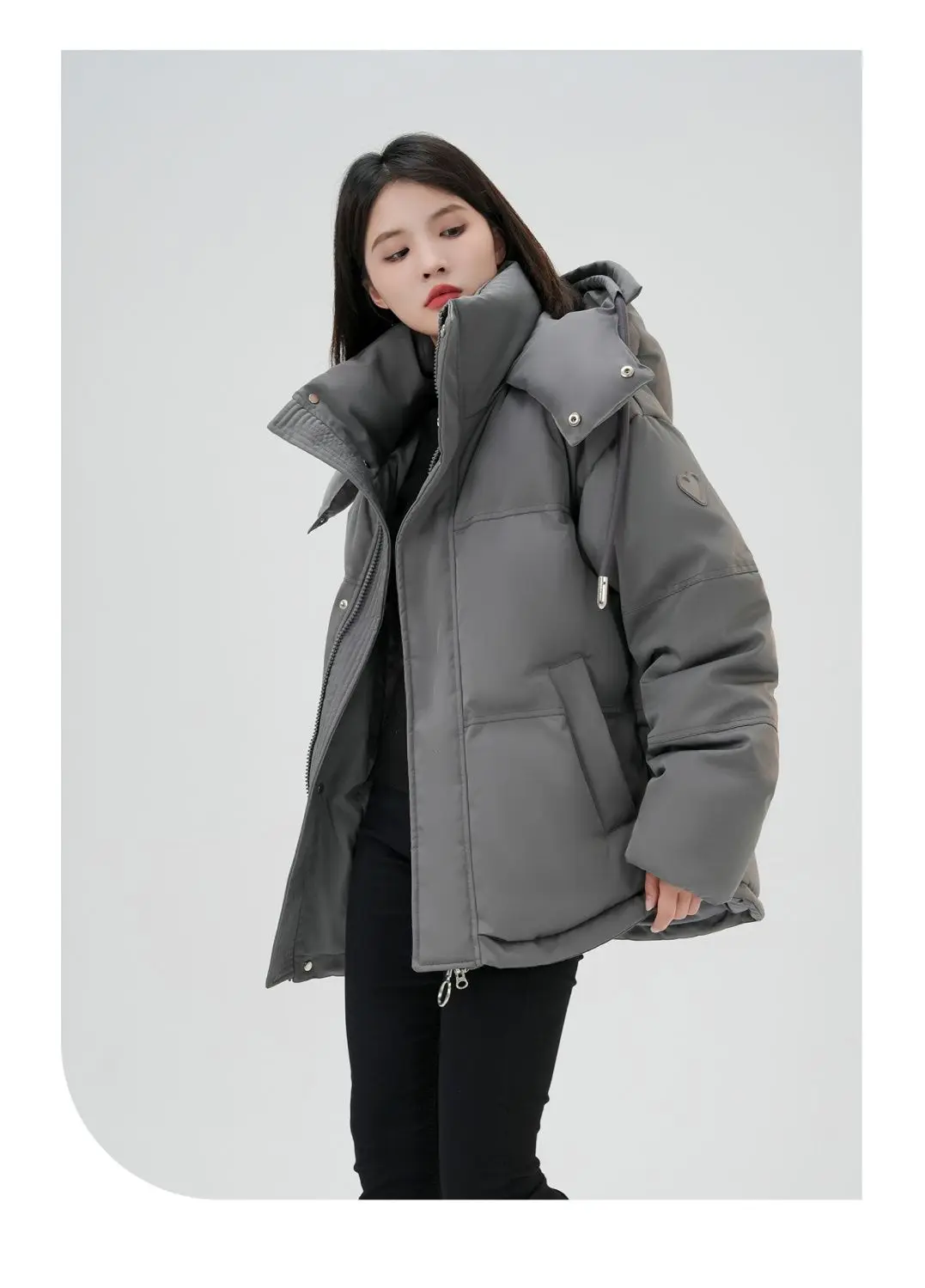 Winter New Design Sense of American Loose Cotton-padded Jacket Women Casual Thickened Warm Bread Coat