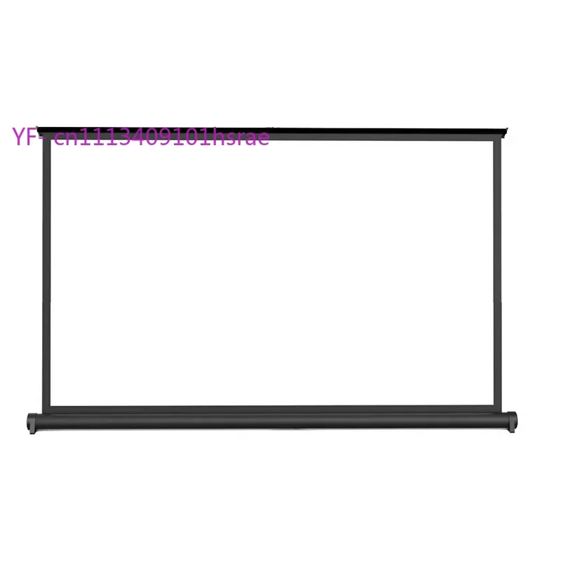 50 Inch 16:9 HD Foldable Projector Screen Portable Tabletop Pull Up Projection Screen for Outdoor Business