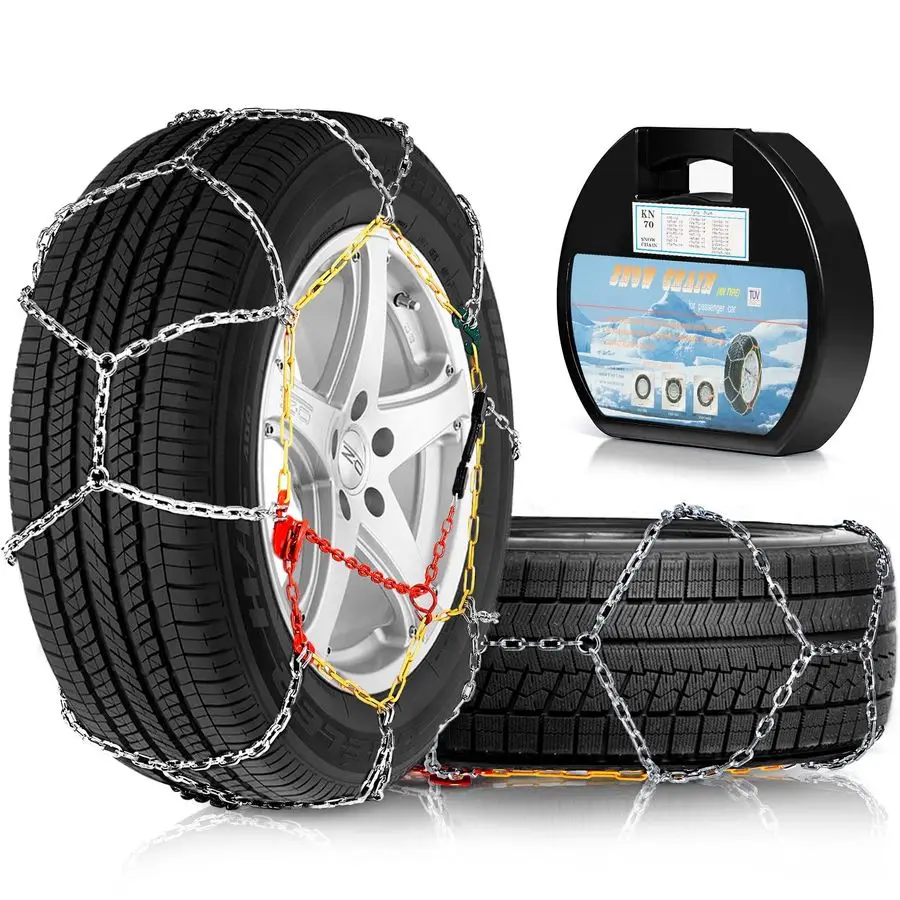 

PCS Snow Chains for Car Auto Fixing Tightening Snow Tire Chains MultiWeather Universal Anti Slip Tire Chains