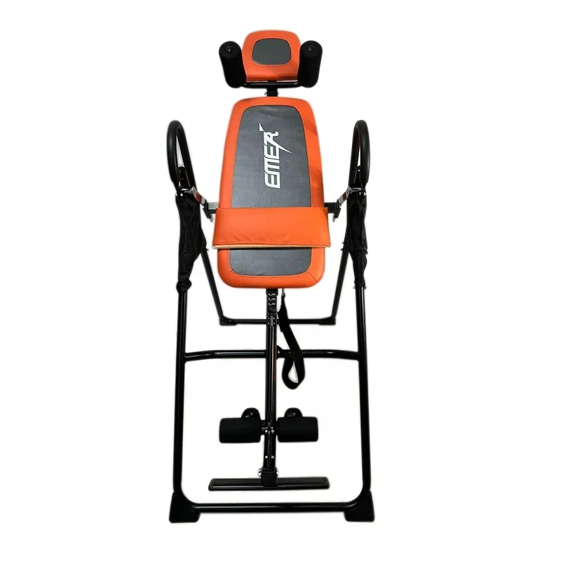 Inverted Table Equipment Foldable Inversion Table Gravity Chair Back Stretching Machine Adjustable Headrest Shoulder Pad