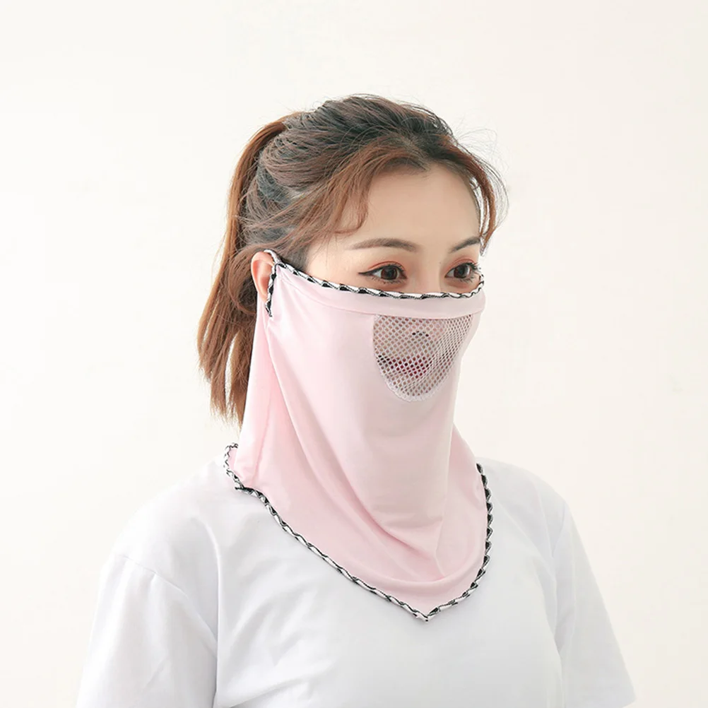 

3pcs Face Veil Breathable Neck Mask Lightweight Sun Shield Anti Uv Face Cover Cover Versatile Scarf Neck Veil For Hiking