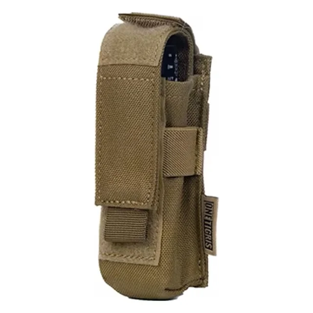 OneTigris Tactical Molle Flashlight Pouch for Belt Clip Portable Outdoor Flashlight Torch Cover Case Duty Flashlight Belt Holder