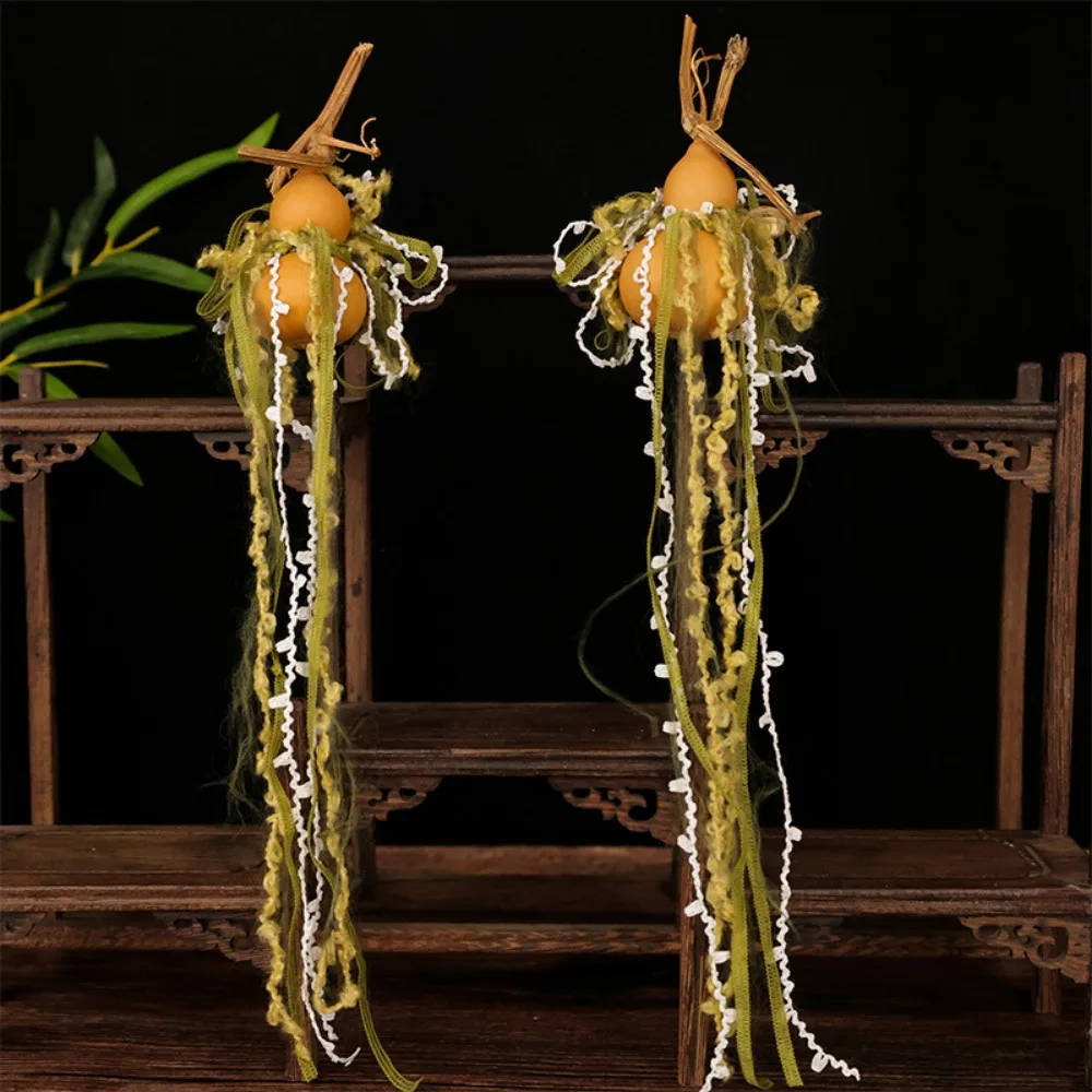 القرع الطراز القديم Hanfu دبوس الشعر التدرج الملونة حبل شرابة البوهيمي العرقية خشنة الرياح خرافة كليب #6